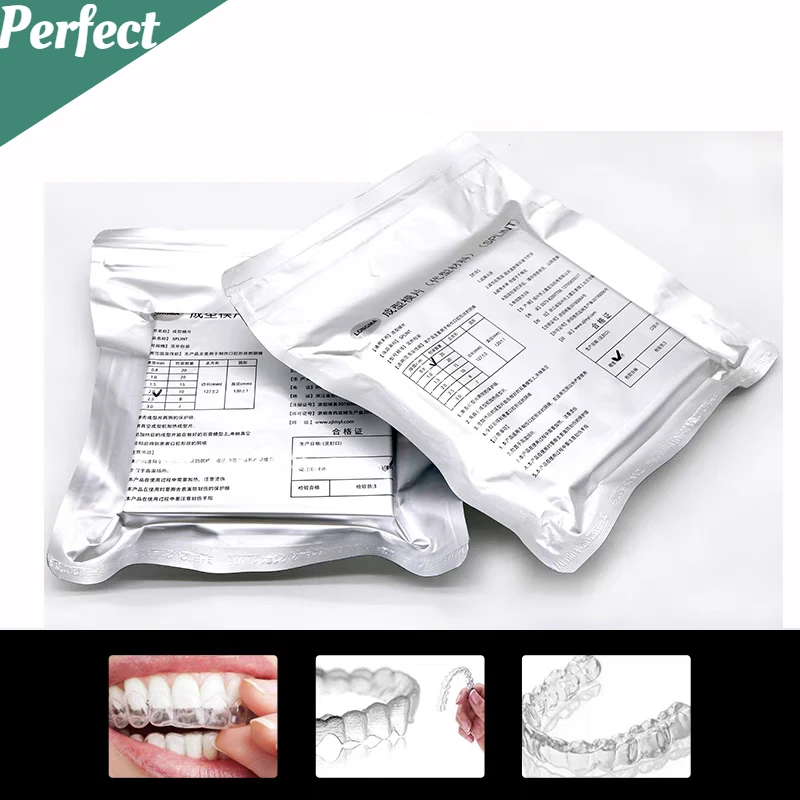 

Dental Lab Thermoforming Material Sheet for Vacuum Forming Hard Sheet 1.0mm/1.5mm/2.0mm Dental Orthodontic Splint Retainer