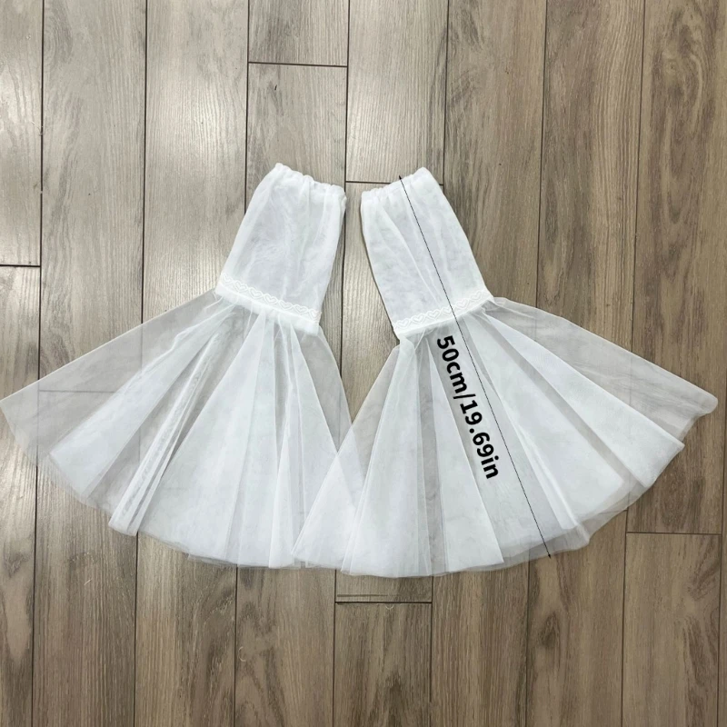  Breathable Wedding Arm Sleeves Lightweight Fabric for Bride Comfortable Fit