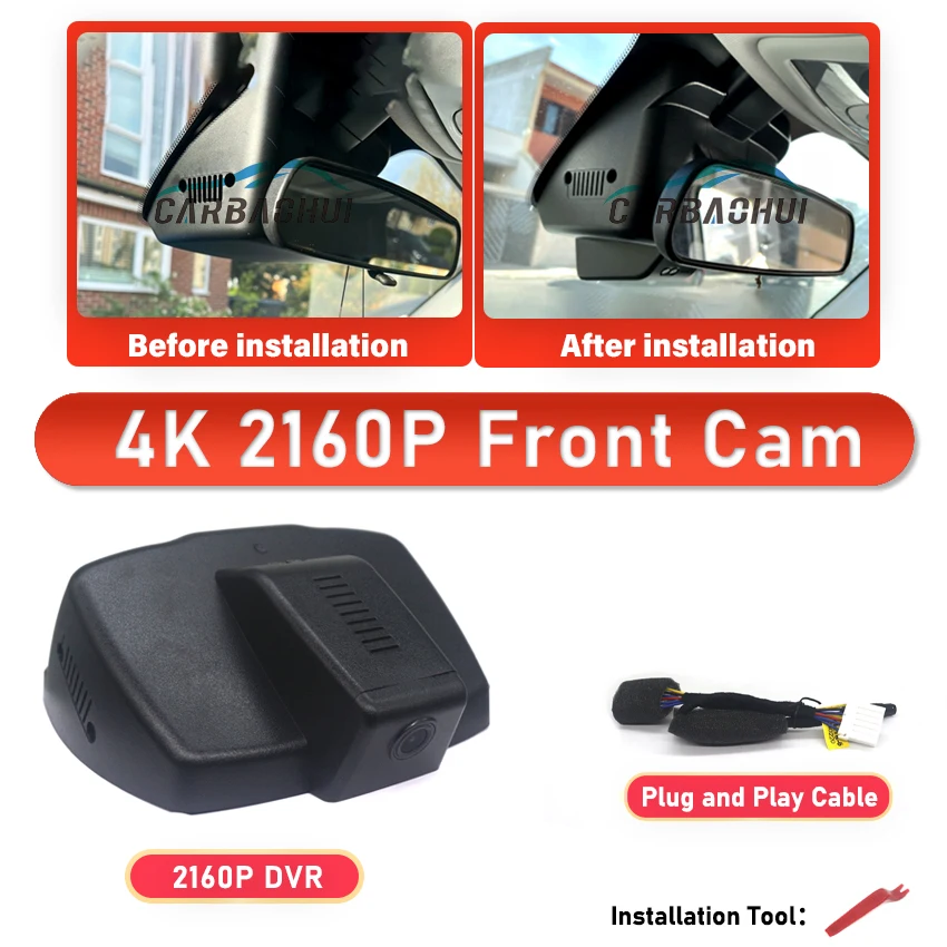 CARBAOHUI Dashcam für Jeep Renegade 2015-2018 2019 2020 2021 2022 Auto-DVR im OEM-Stil, unterstützt bis zu 128 GB, 4K Auto-Videorekorder, Dashcam 6