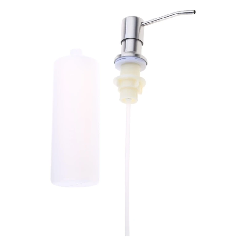 Soap Dispenser for Kitchen Sink Easy to Fill Bottle with Silicone Hose Dropshippin