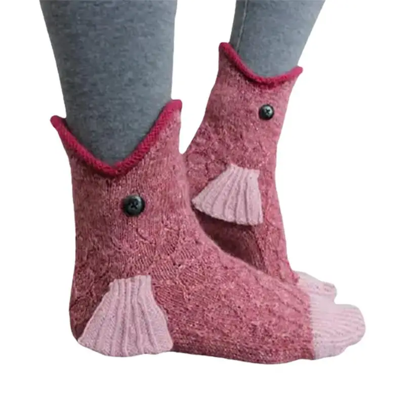 Chamäleon stricken Krokodil Socken Mode Weihnachten Alligator Socken skurrilen Stricken niedlichen Fisch Socken Tier Hai Socken Winter