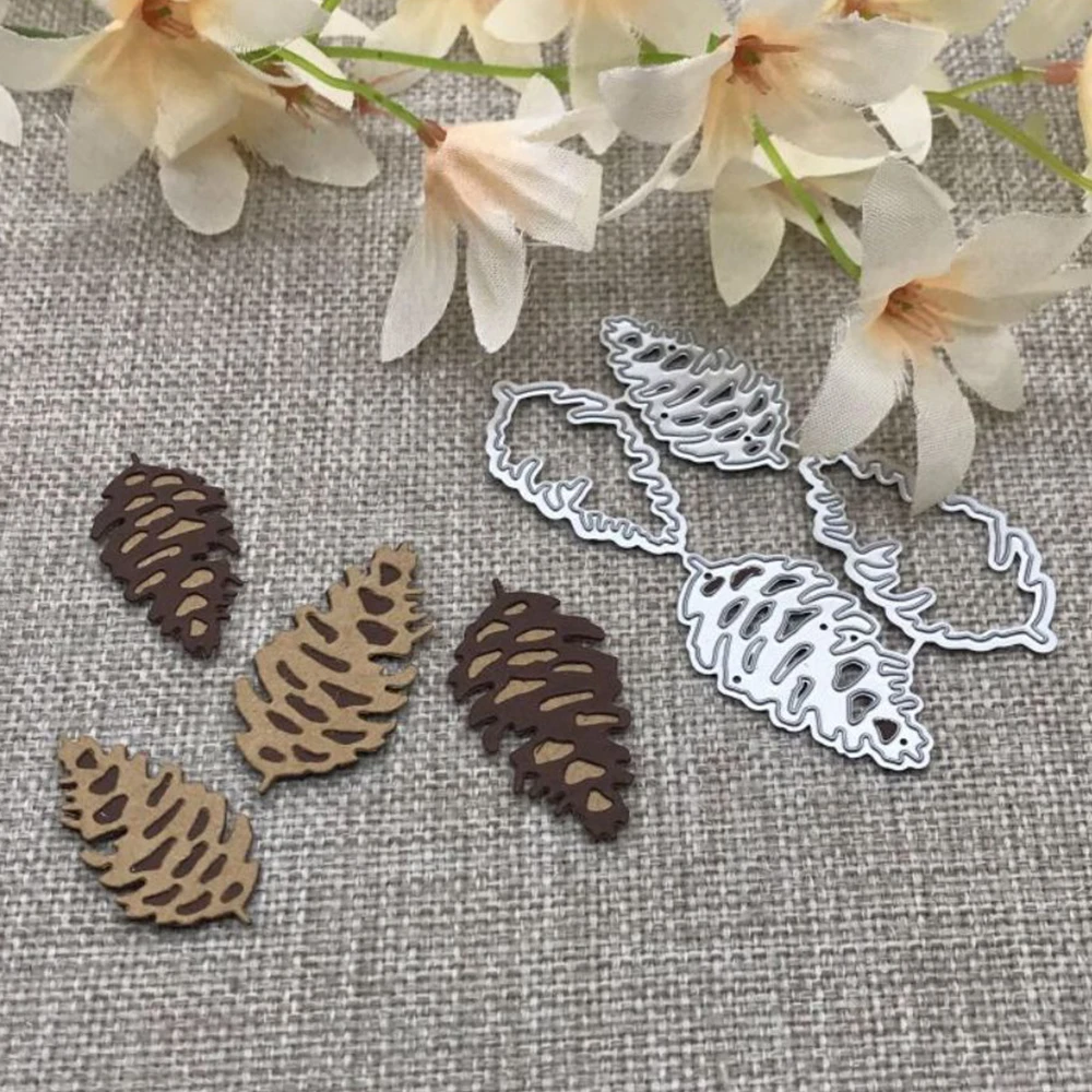 Pine cone decoration Metal Cutting Dies Stencils Die Cut for DIY Scrapbooking Album Paper Card Embossing