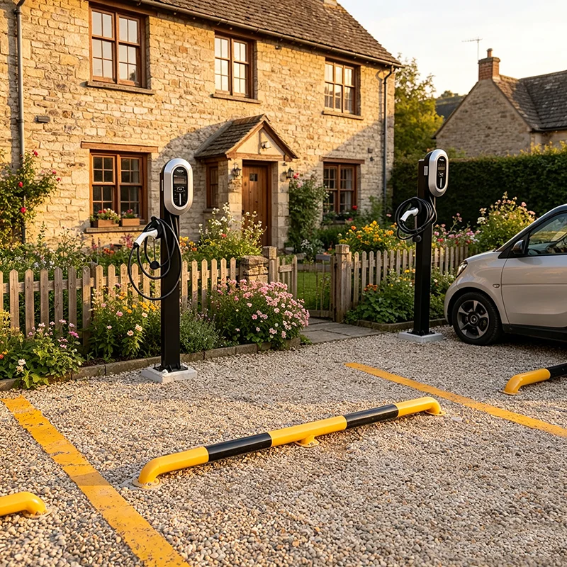 Level 3 DCFC Electric Vehicle Charger 75kW CCS1 NACS Built-in Energy Meter Outdoor Charging Station