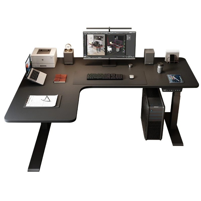 

Corner computer gaming live streaming host table Smart electric lifting table Corner desk