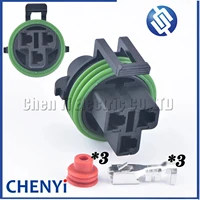 Conector de sensor automotriz impermeable de 3 pines hembra de 4.8mm serie 12131592 para Ford Buick Chevrolet