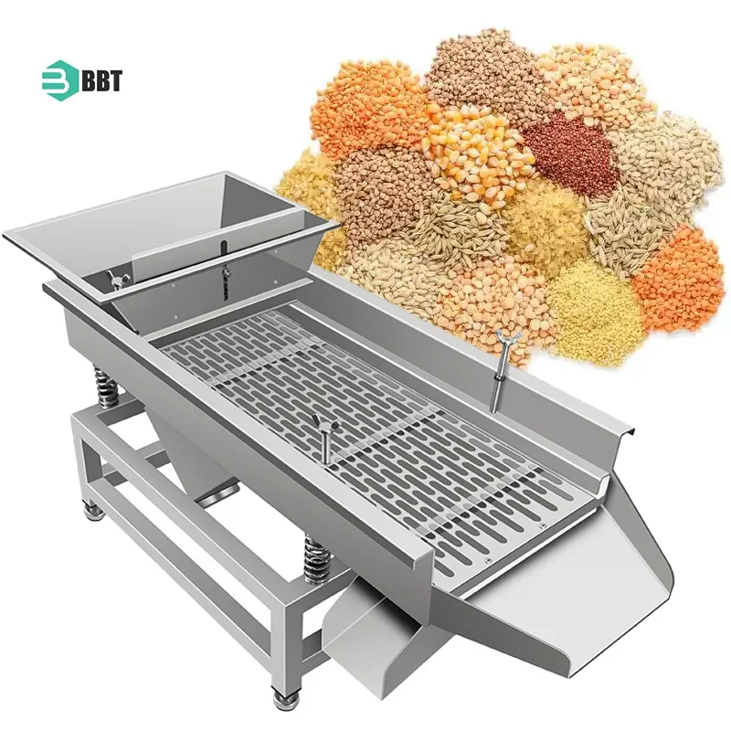 Electric Sieve Sieving Machinery Tea Green Leaf Grading Machine Stainless Steel Vibrating Screening Machine