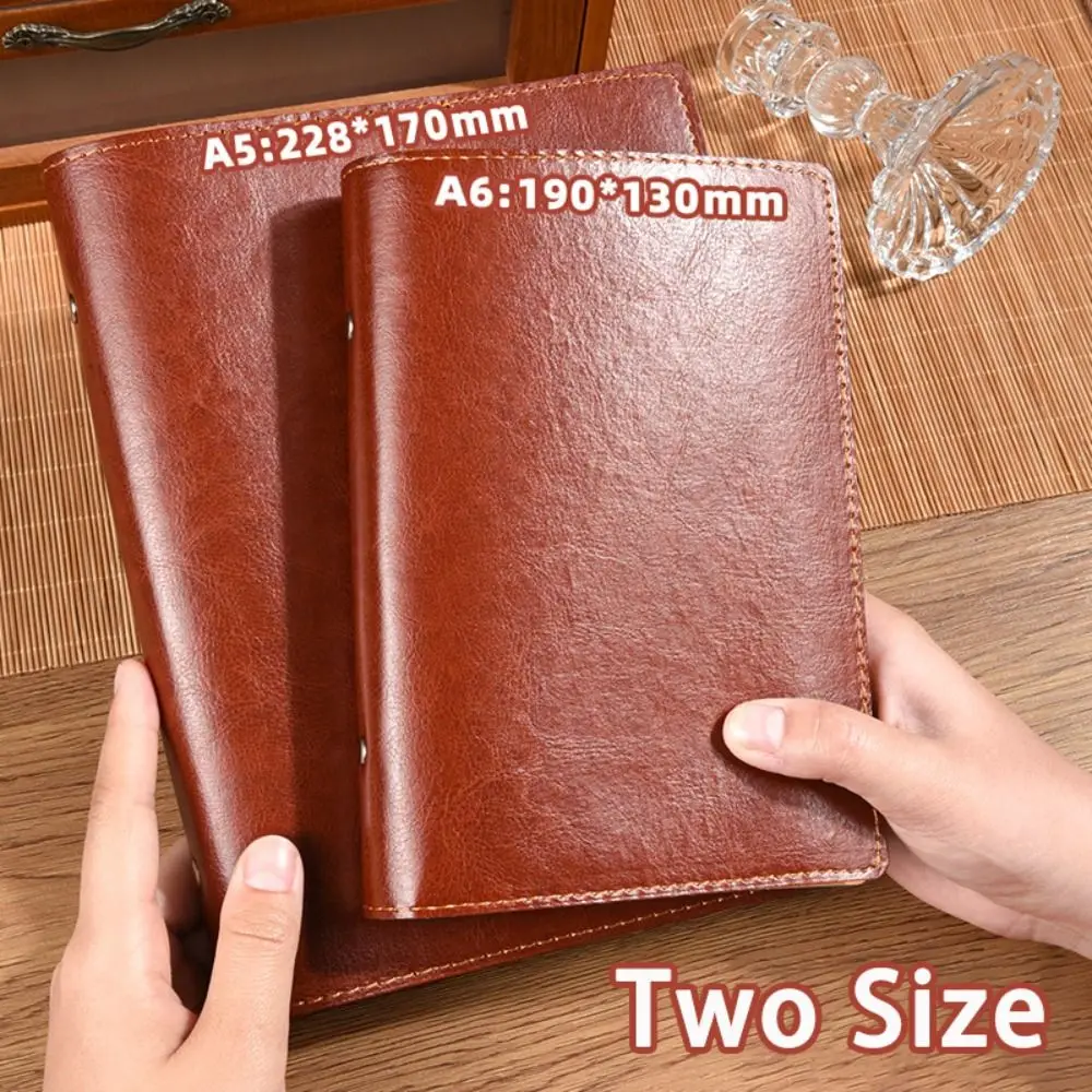 High Quality A5/A6 Notebook PU Leather Loose-leaf Diary Book