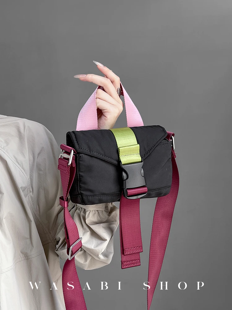 

Vi Outdoor Color Blo Small Crossbody Bag 2025 New Nylon Fabric Single oulder Summer Portable Handbag