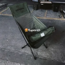 NBHD outdoor camping moon chair folding portable storage Bao Jun green blackening wind handsome, comfortable and durable.