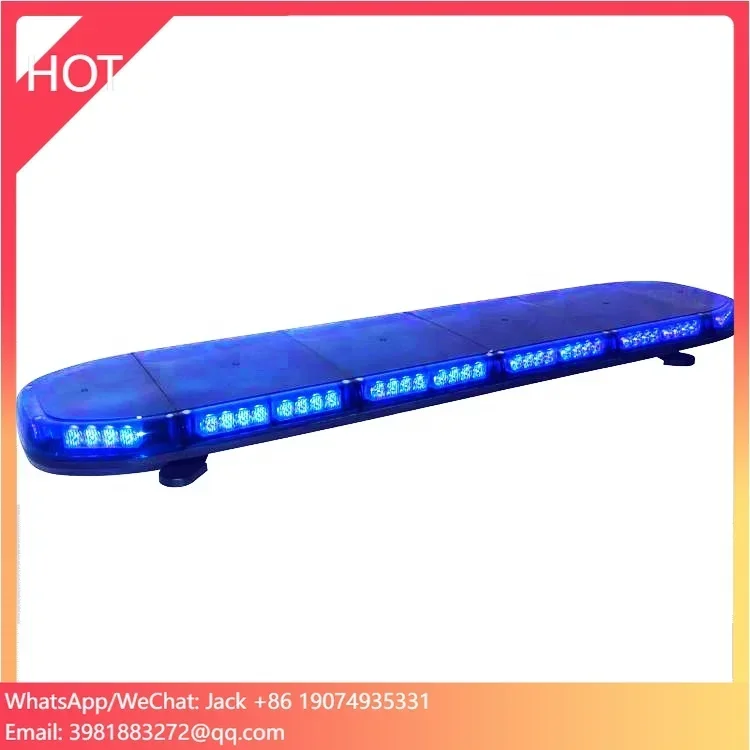 Rescue Vehicle Security Ambulance Warning Lightbar Rotating Ion Blue LED Light Accessory For Cars