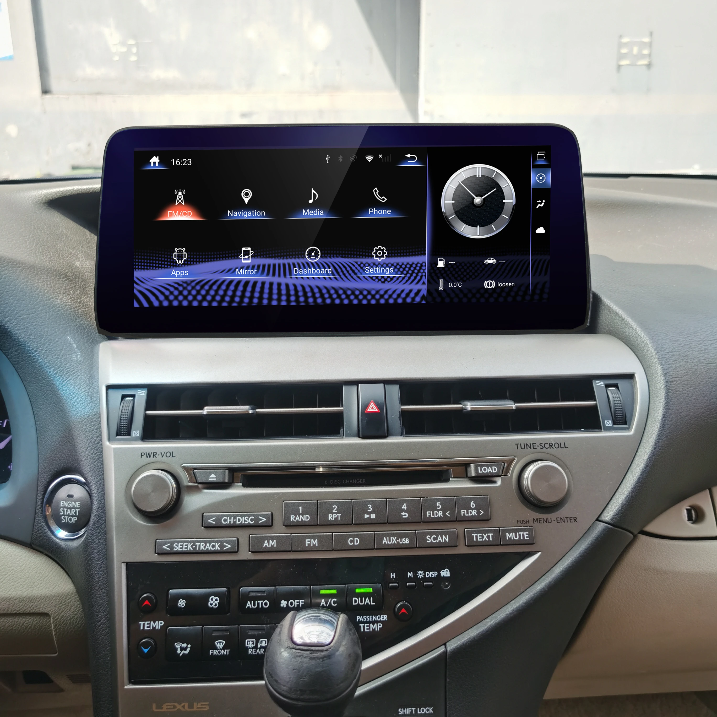 12.3 Inch Android 14 Car Stereo with CarPlay, Touch Screen Car Radio Multimedia Player GPS Navi for  RX RX270 RX350 RX450 2