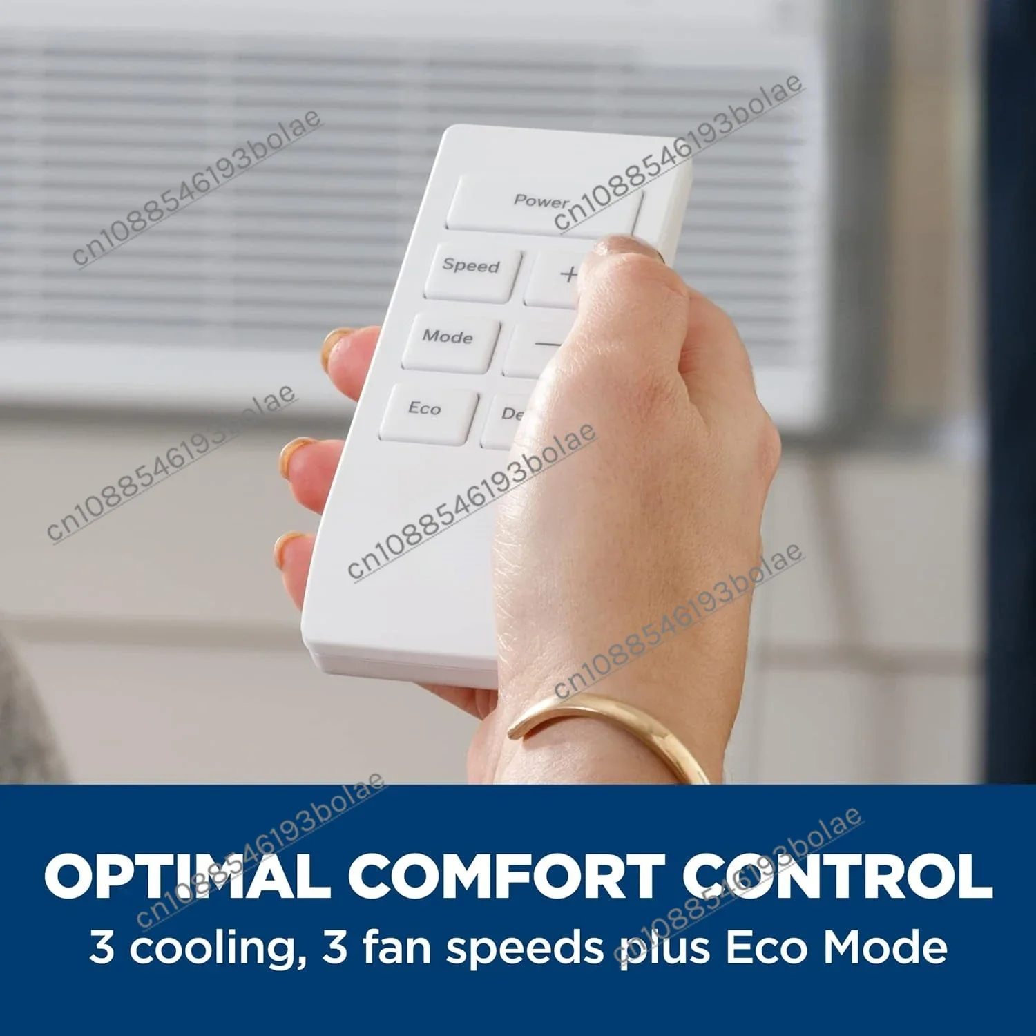 Window Air Conditioner 8000 BTU, Wi-Fi Enabled, Energy-Efficient Cooling for Medium Rooms,