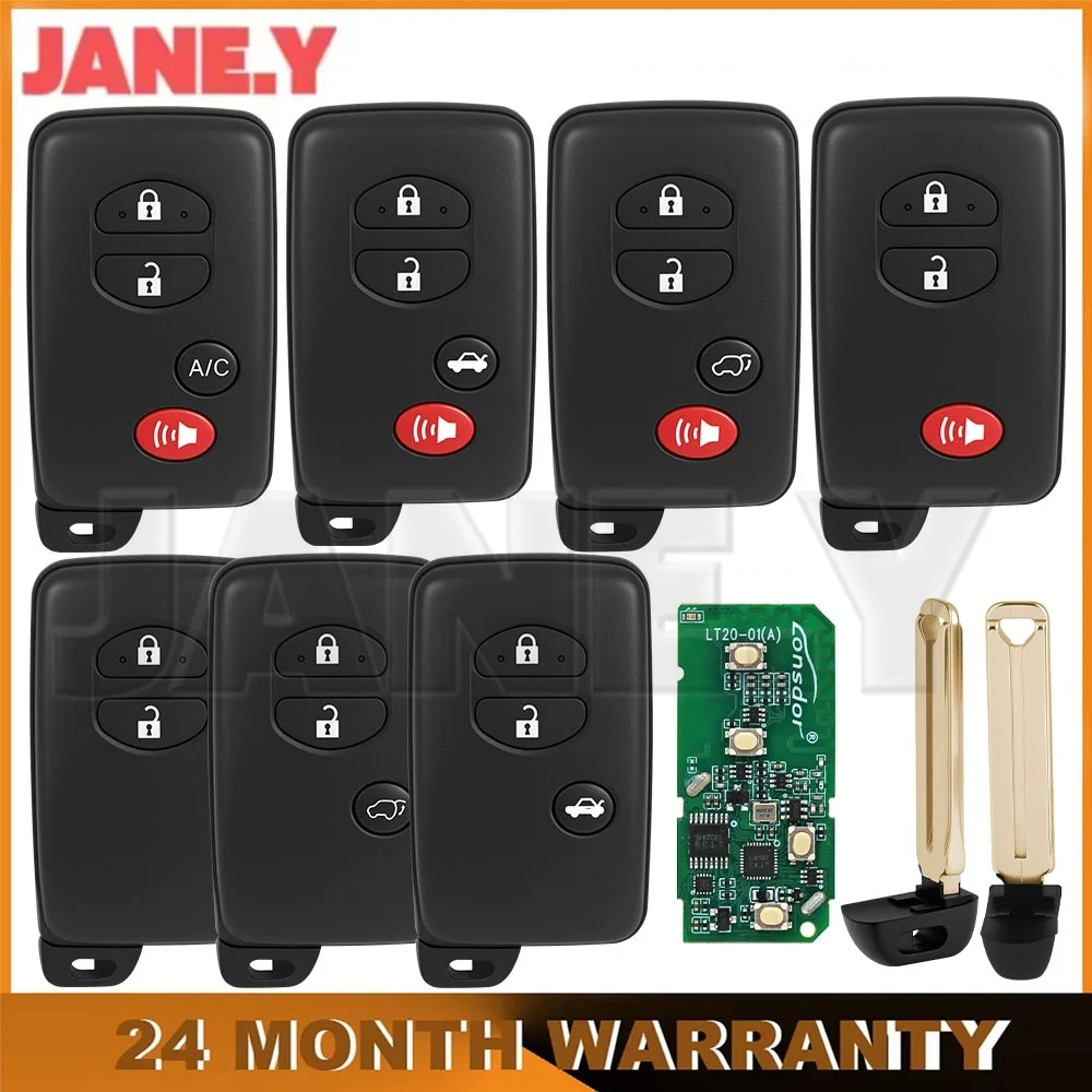 

Generate Bluetooth 4D 8A Remote Key For Lexus For Toyota Prado Corolla Camry Universal Lonsdor LT20-01 EN Smart Key A433 F433