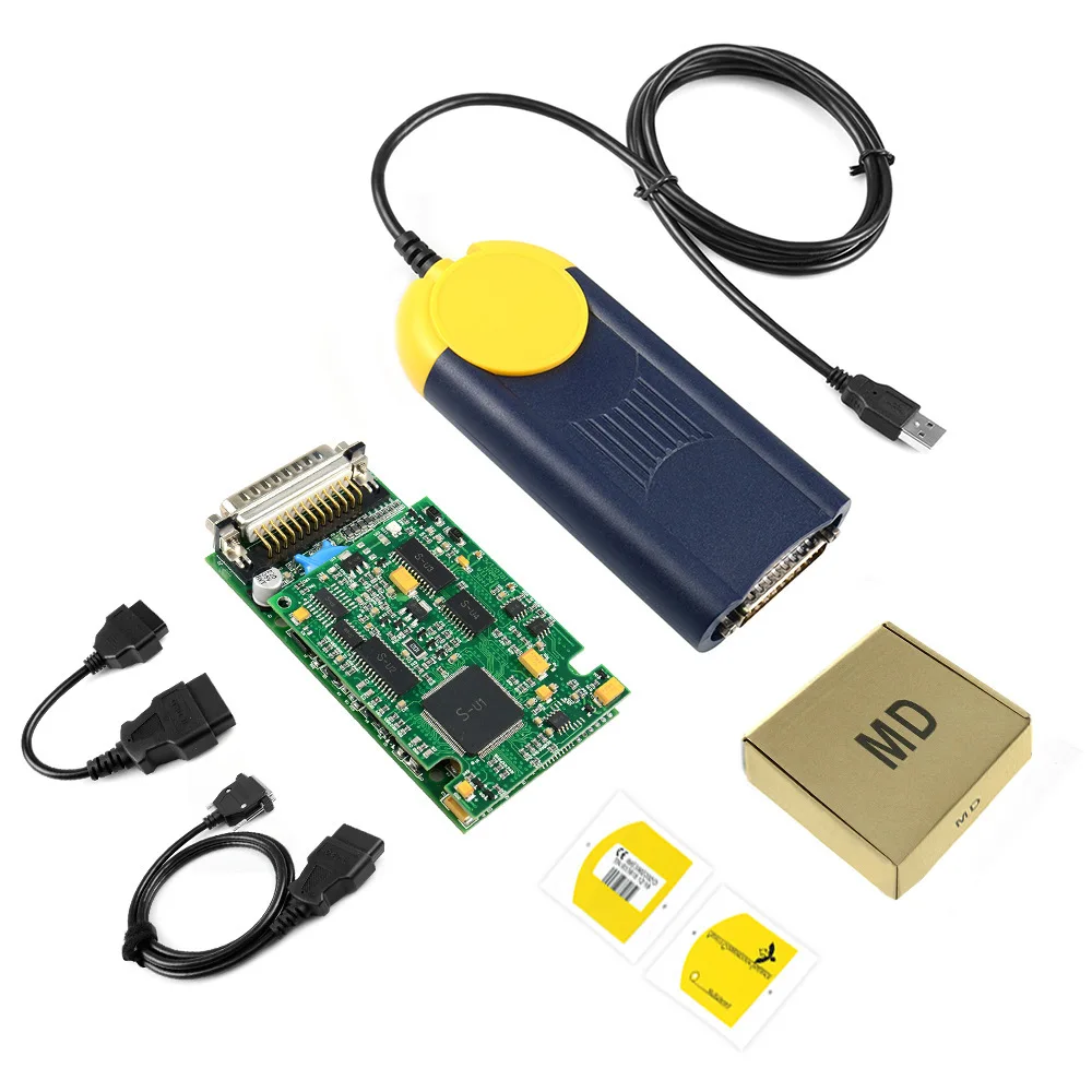V2018.3 أداة تشخيص السيارات الوصول J2534 Pass-Thru Obd2 واجهة الجهاز VCI V2018 متعدد Diag MD حاقن مبرمج السيارات