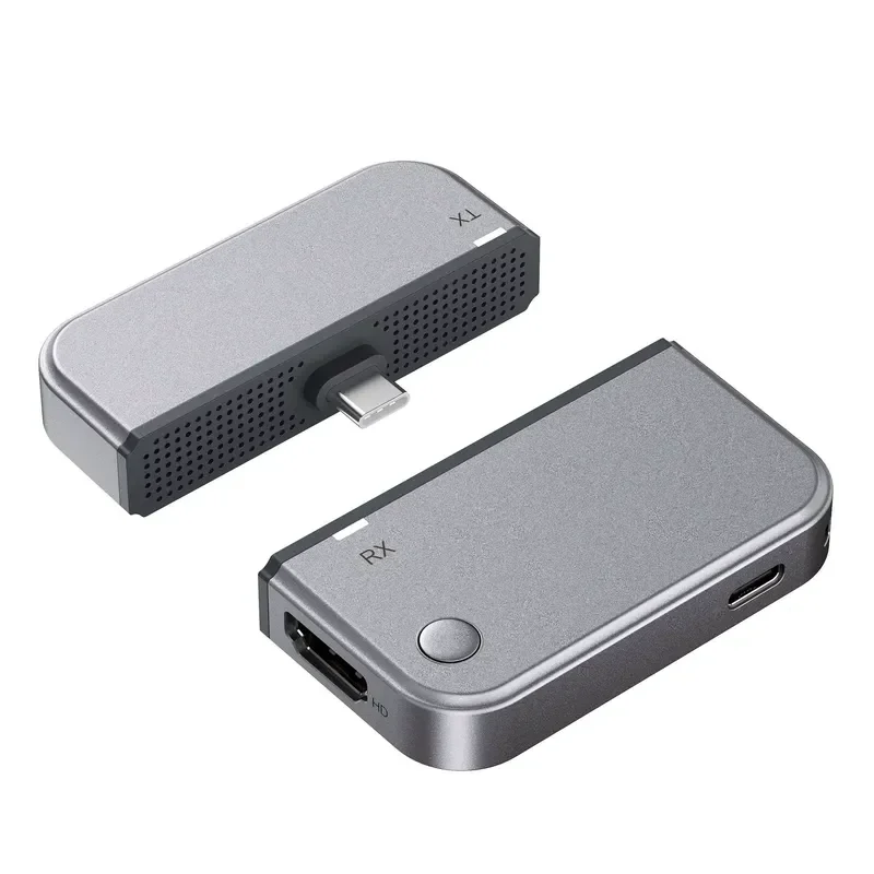 Wireless HDMI-Compatible 1080P Video Transmission USB C for Laptop Phone TV Projector HDMI-Compatible