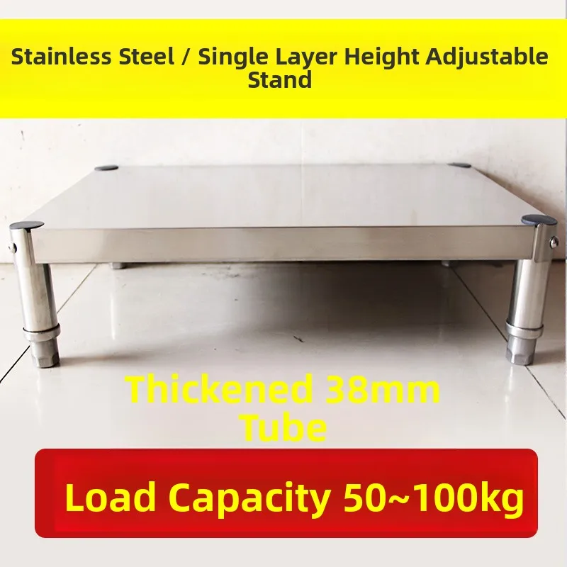 

Stainl Steel Kitchen Microwave Stand Riser elf Waterproof Rustproof Single Layer No Drilling Required for Everyone