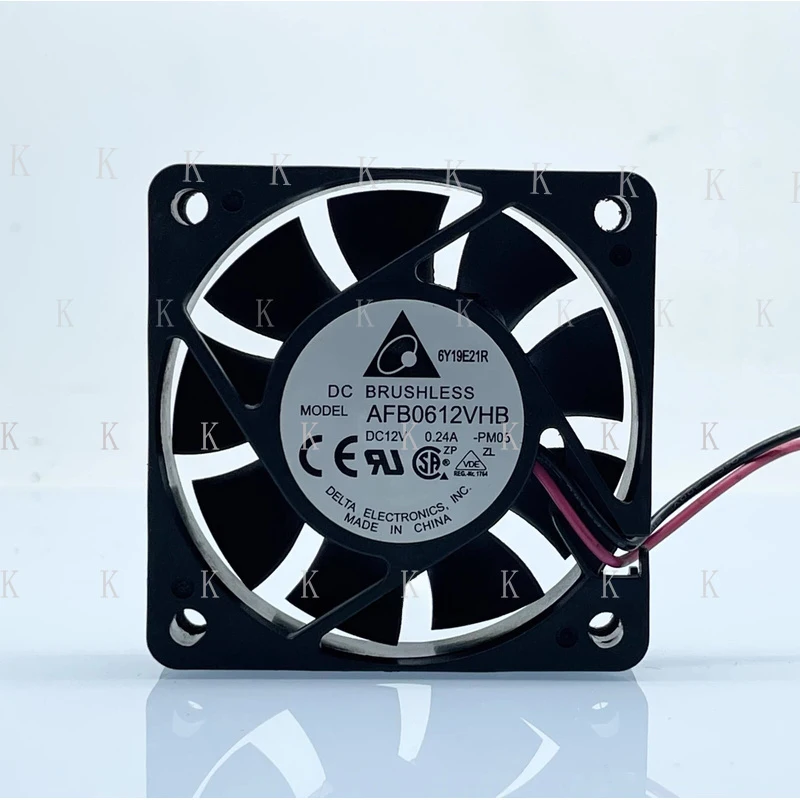 C  FOR  Delta AFB0612VHB 12V 0.24A 6015 6CM 2-Wire Cooling Fan