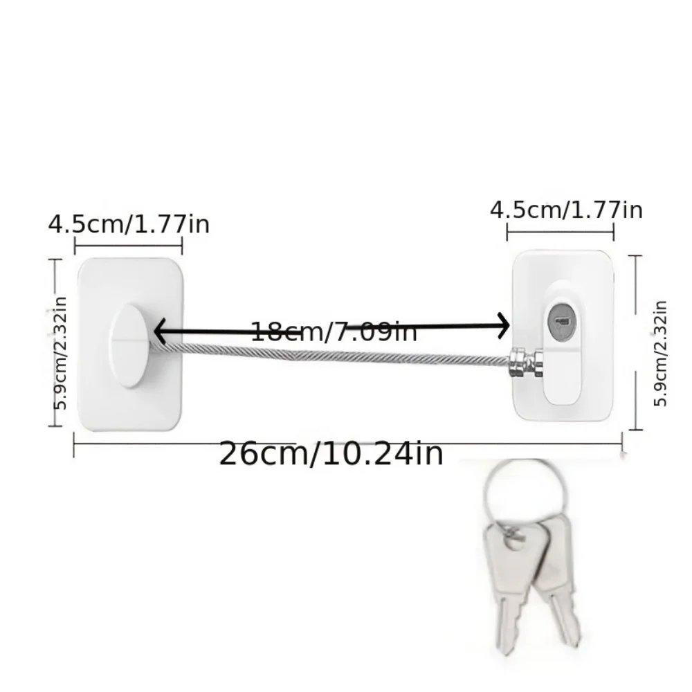Baby Child Safety Lock Window Refrigerator Opening Security Cable Door Lock For Kids Safety Protector Protection Child Safety