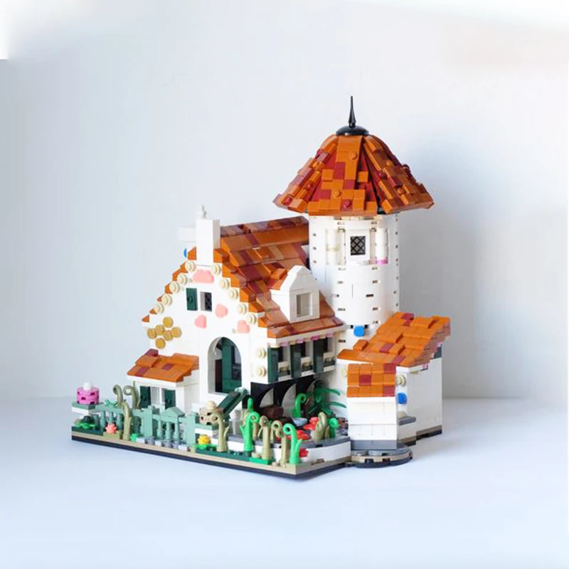 MOC-105637 Fairy Tale World Gingerbread House Modular Architecture Building Block Assembly Model Bricks Toys Children's Gift Set