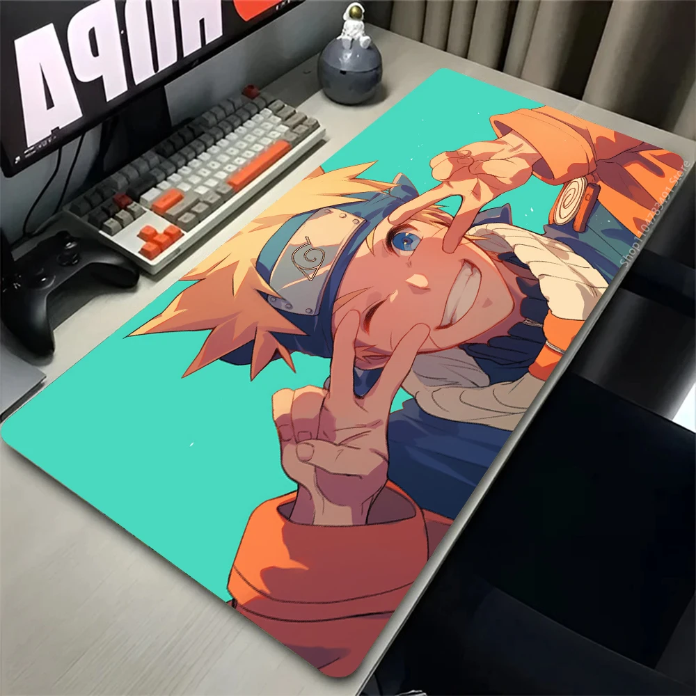 Mauspad Naruto Uzumaki Anime Gaming-Zubehör Varmilo Tastatur Schreibtischunterlage Gabinete Gamer Teppich Mousepad PC Mausmatten