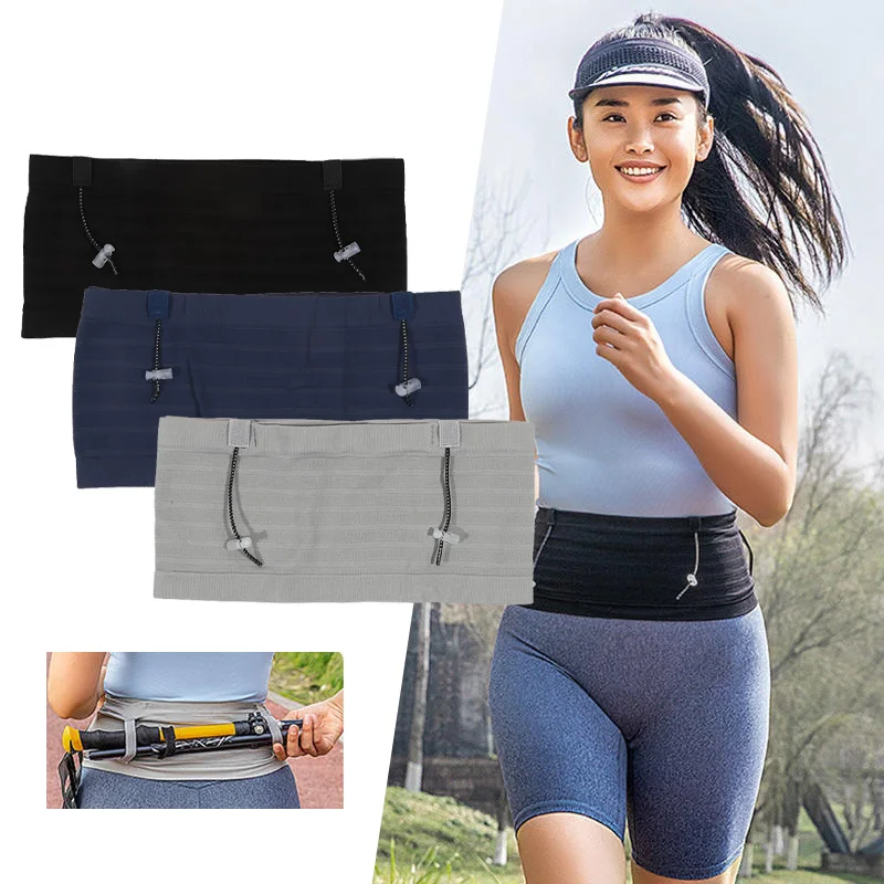 Running Waist Bag Men Women Invisible Elastic Running Belt Multi-function Sports Phone Waist Belt Bag Gym Fitness Marathon