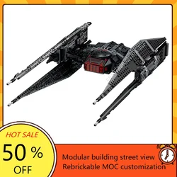 630PCS MOC Space Battle Series Kylo Ren's TIE Starfighter Model Building Blocks Technology Bricks Assembly Toys Gifts