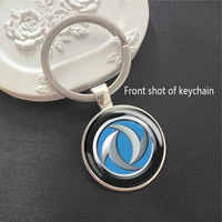 Metal Car Logo Keyrings Man Woman Key Chain Rings Pendant For Dongfeng DFSK DFM Glory 560 580 330 370 360 IX5 AX4 AX5 AX6 AX7