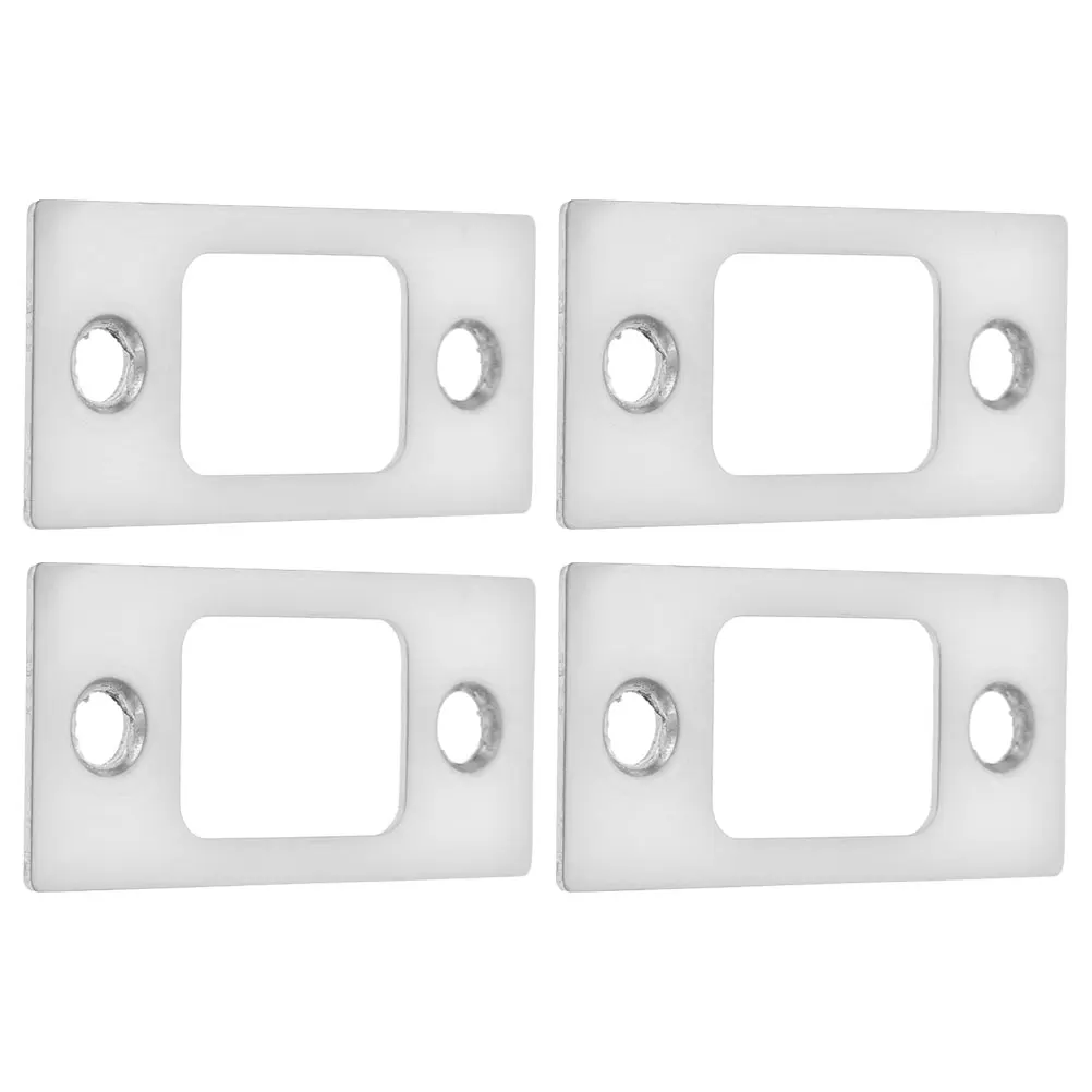 طقم تعزيز لوحة ديدبولت سترايك من الفولاذ المقاوم للصدأ للأبواب الخارجية الداخلية، غطاء لوحة حشو الثقب، الباب الأمامي