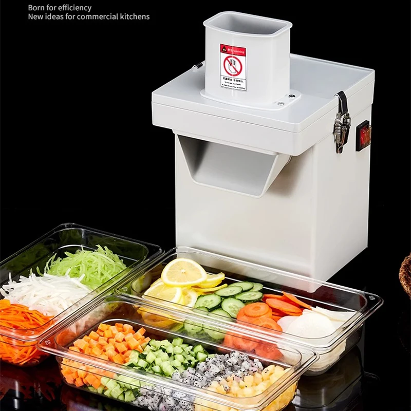 220V Electric Multifunctional Vegetable Cutter Slicer Lemon Potato Commercial Dicing Machine Shredde Food Processor