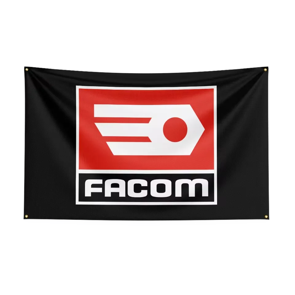 90x150cm F-FacomS Tools Flag Polyester Digital Printing Banner Background for Garage Wall Art Out Door Decor With Brass Grommets
