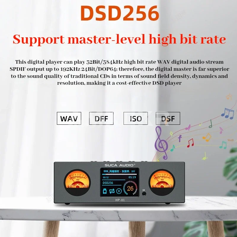 Odtwarzacz cyfrowy SUCAAUDIO Hi-Fi Fever Lossless USB Digital USB Pre-stage Turntable DSD Audio Decoder