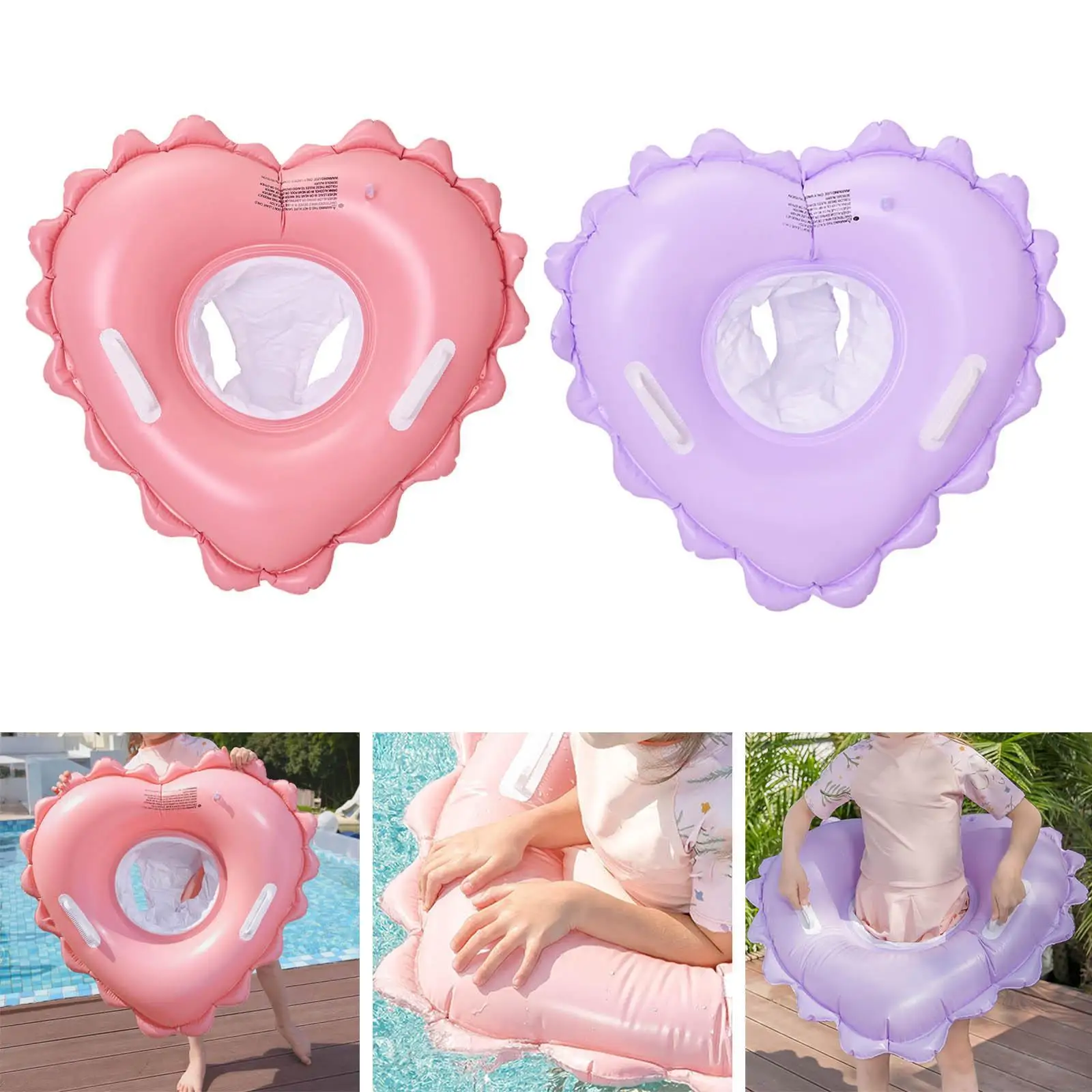 子供用水泳フロート軽量ハート型水泳補助具水泳サークル子供用プール浴槽ホリデーウォーターパーク