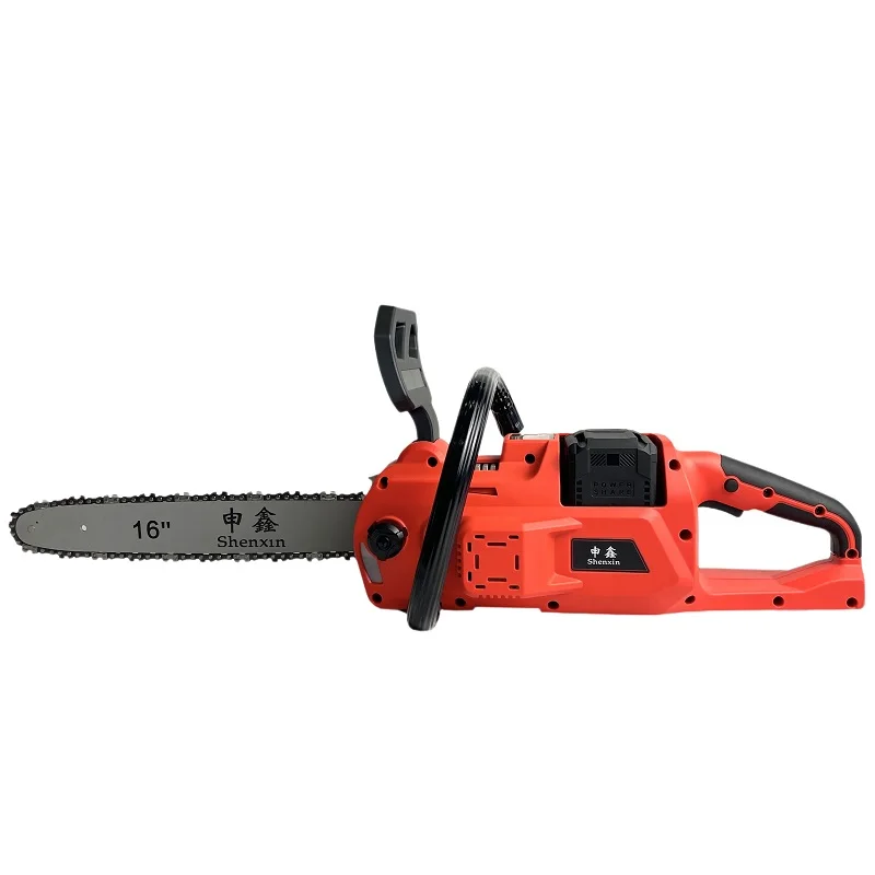 Shenxin Hot sale Garden Tool OEM  Battery lithium Chainsaw Portable Cordless  electric chainsaw