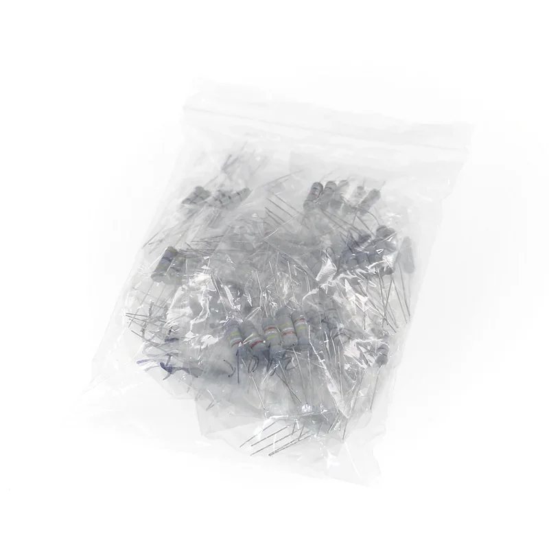 75pcs 15Value 0.1Ohm ~ 20 ohm Metal Oxide Film 3W Carbon Film Resistor kit