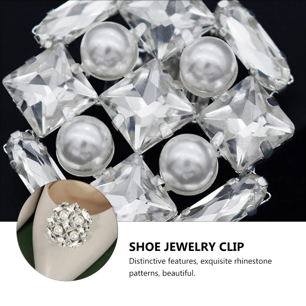 

Wedding Heels for Women Shoe Buckle Accessories Rhinestone Rhinestones Clips Banquet