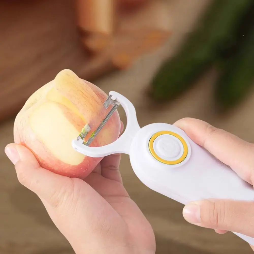 Rechargeable Electric Vegetable Peeler with 3 Cutter Heads Handheld Peeling Machines USB Charging Cordless Vegetable Slicer
