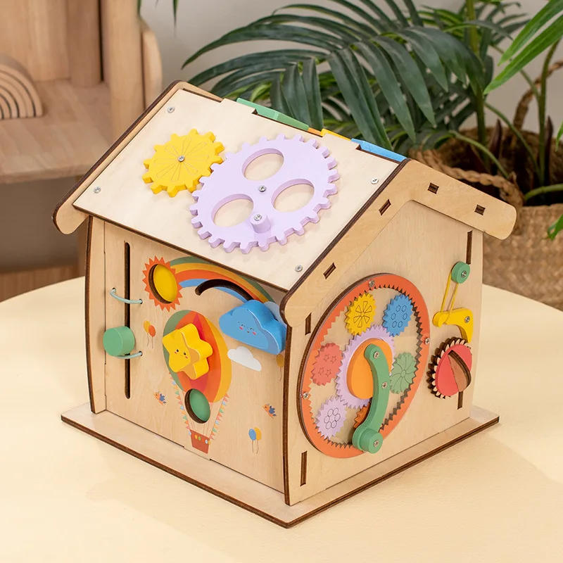 2024 Children's Multi-Functional Busy House Multi-Functional Six-Sided Treasure Box Baby Early Education Enlightenment Toy Gift