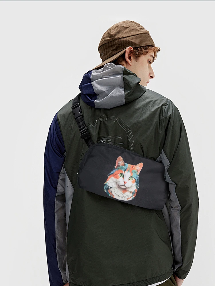 

Men‘s Fashionable Large-Capacity Crossbody Bag for Shopping and Travel Multifunctional Chest Bag