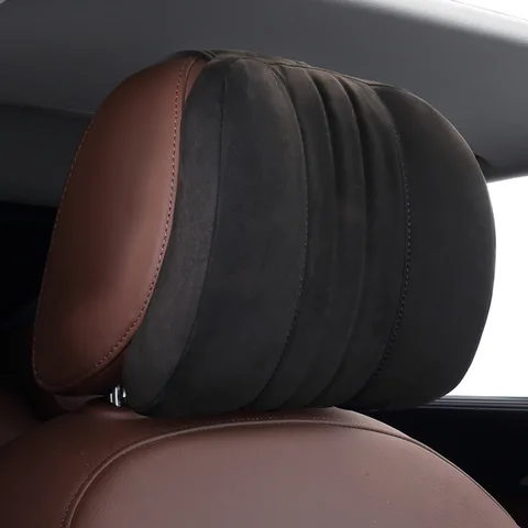 Автомобильная подушка для шеи Forbell из пены с эффектом памяти, Автомобильный подголовник, замшевая Автомобильная подушка для шеи для вождения, автомобильные аксессуары
