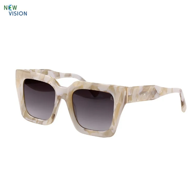 

2025 New High-end Thick Acetate Sunglasses for Women Fashion Luxury Outdoor Handmade Polarized Sun Glasses Men Customizable Logo