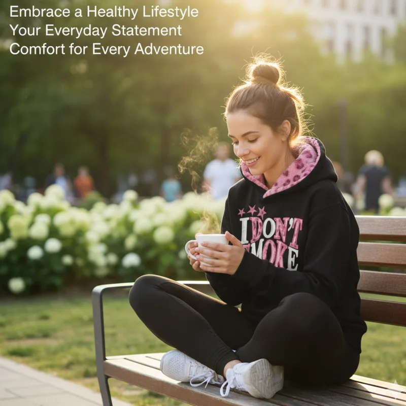 ​ ​ سويت شيرت نسائي بغطاء للرأس مطرز باللون الأسود العتيق مع بطانة على شكل الفهد الوردي، ملابس غير رسمية للشارع ​ ​ ق