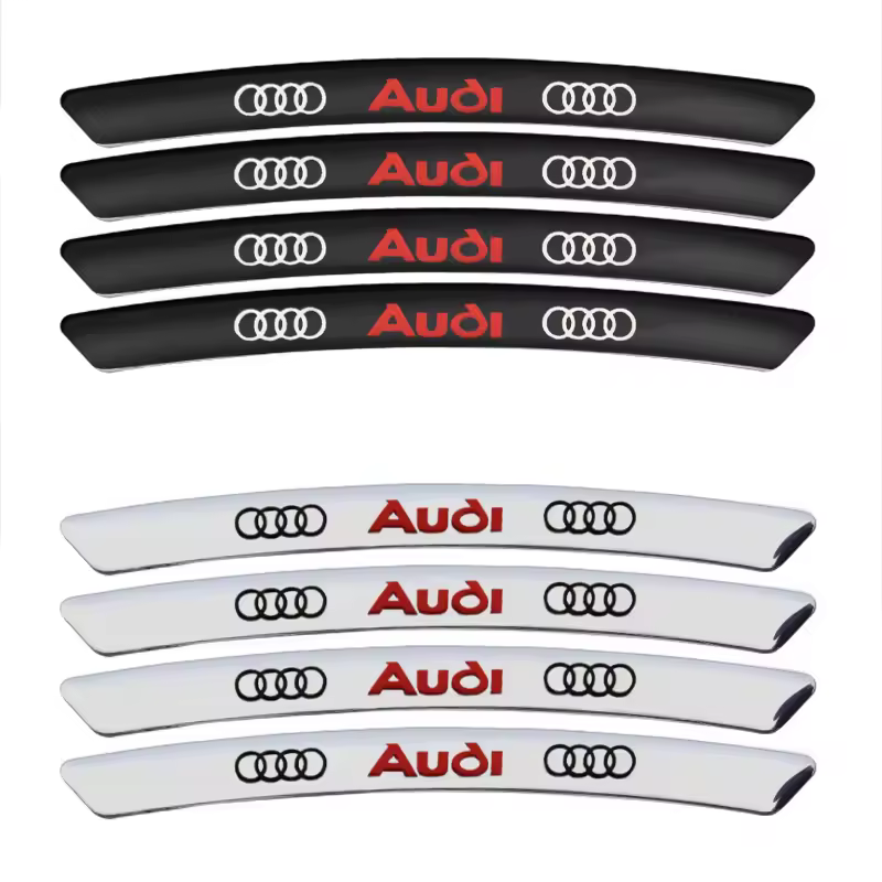 4/8Pcs Aluminum Car Wheel Hub Badge Sticker Tire Rim Decor Decal For Audi Sline A4 8p 8v b6 b8 S8 S4 B9 A5 S3 S5 A3 Accessories - AliExpress 
