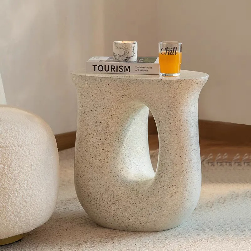 

Creative cream wind bedside small side few bedroom living room sofa coffee table light luxury