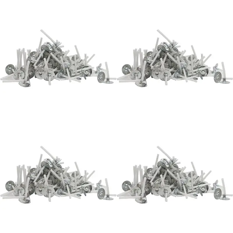 ABLQ 4000Pcs/Lot Candle Wicks 1 Inch Low Smoke Candle Wick With Metal Tabs Tea Light Wicks For Candle Making