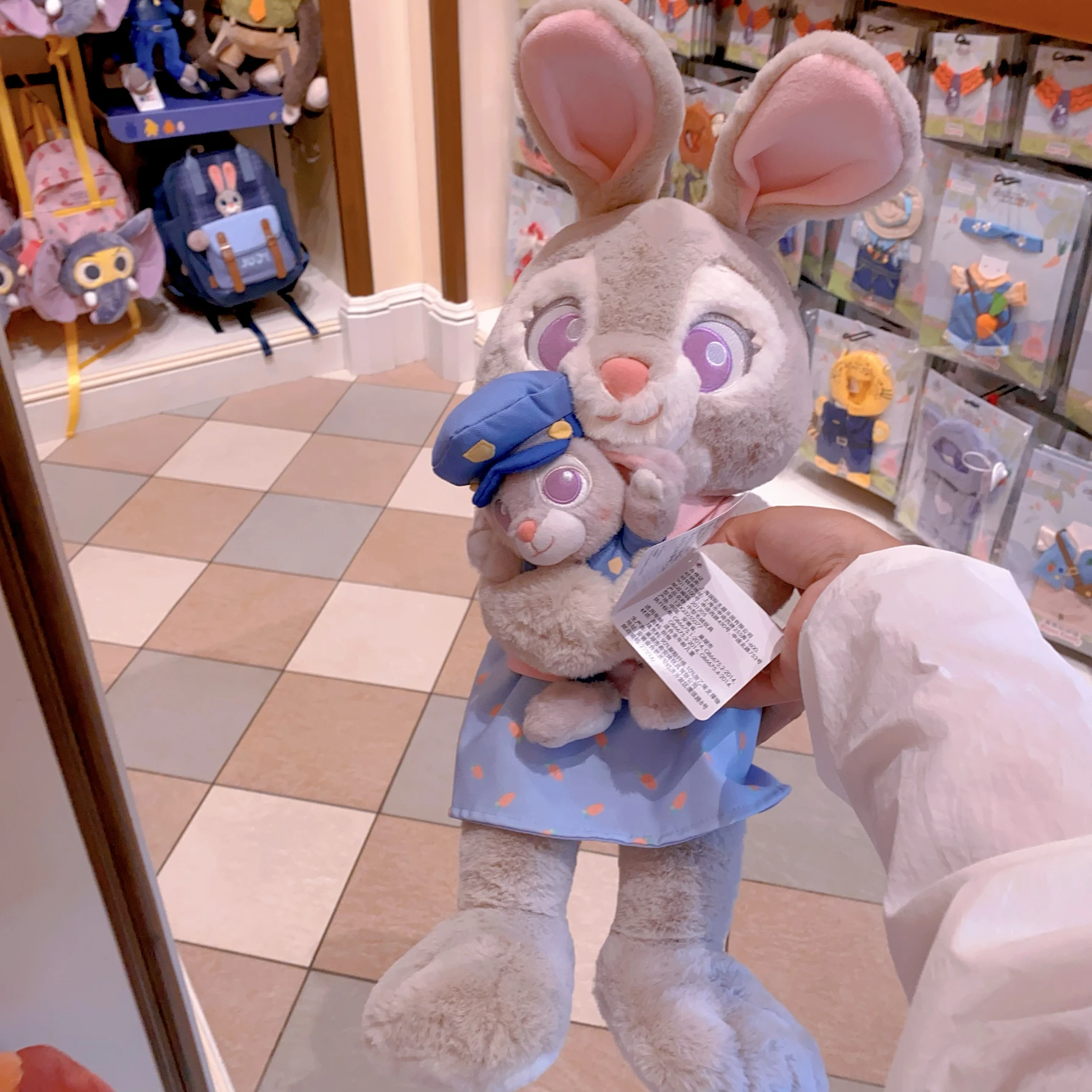 Shanghai Disneyland Zootopia Judy & Nick Plush Toy Mother's Day Gift Souvenir view 2