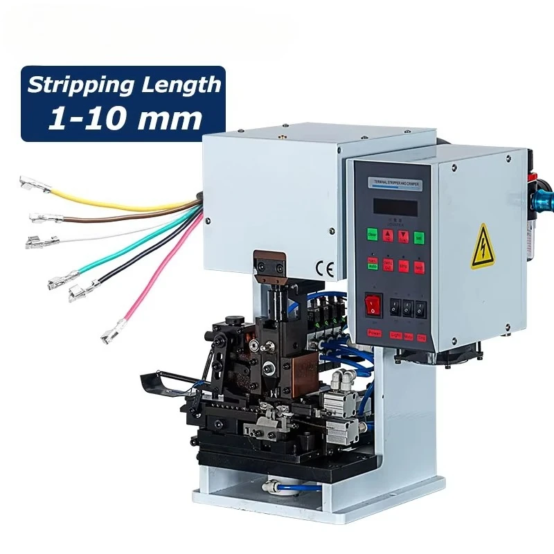 EW-50A AWG32-AWG20 Cable Terminal Machine Pigtail Cable Wire Strip Cut Crimping Machine