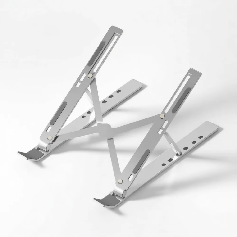 Laptop Stand Bamboo - حامل كمبيوتر محمول قابل للطي من