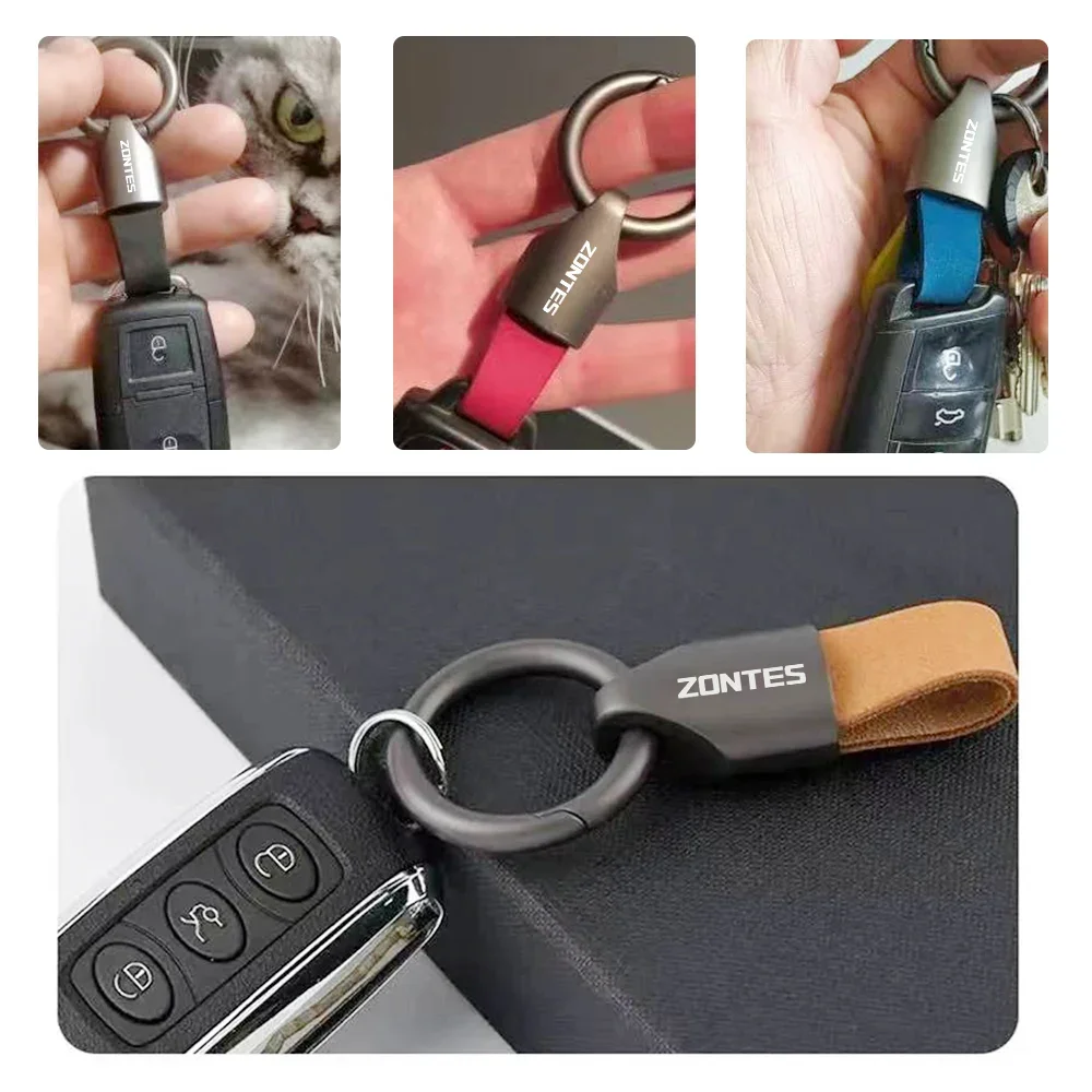 For Zontes T2 350 350E ZT125U ZT 125 U ZT 310R 310X G1 125 Zt125 G1 Keychain Keyring Key Chain Metal Motorcycle Accessories gift