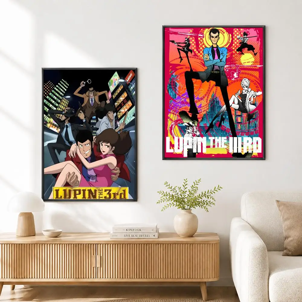 Lupin The Third And Mine Nifushi Manga Amine Poster High Quality Wall Art for Home Bedroom Living Hallway Perfect Gift