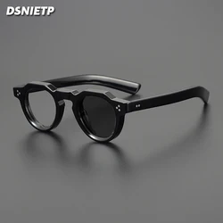 Vintage Photochromic Acetate Reading Glasses Men Small Face Anti Blue Light Myopia Prescription Glasses Women Hyperopia Eyewear
